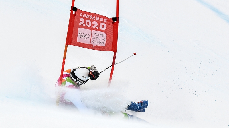 Matt Ryan takes a tumble at the Les Diablerets resort