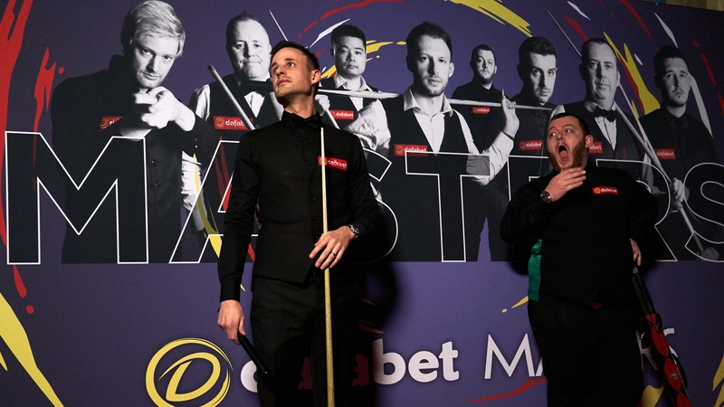 David Gilbert (left) was an impressive winner over Mark Allen