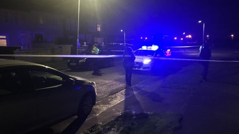 The scene at Moatview Gardens has been sealed off