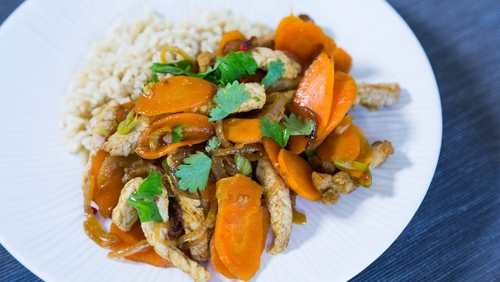 Thursday's dinner on the Operation Transformation meal plan.