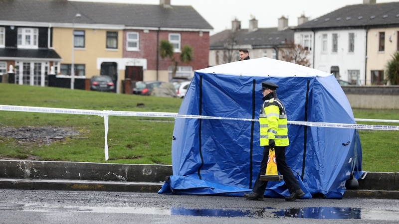 The scene at Moatview Gardens in Coolock (Pic: Rolling News)