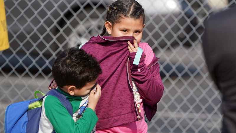 The fire service said 20 children and 11 adults complained of skin irritation or minor respiratory problems