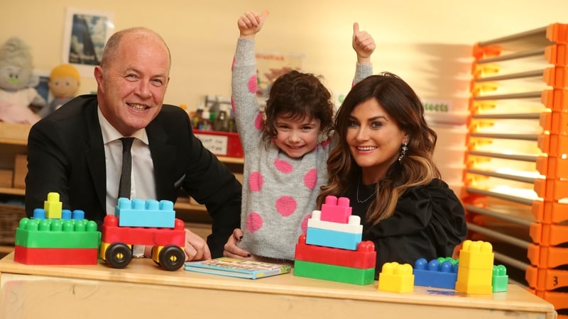 Cormac Tobin, Tigers Childcare chairman, Lilah Mahon and Karen Clince, managing director of Tigers Childcare