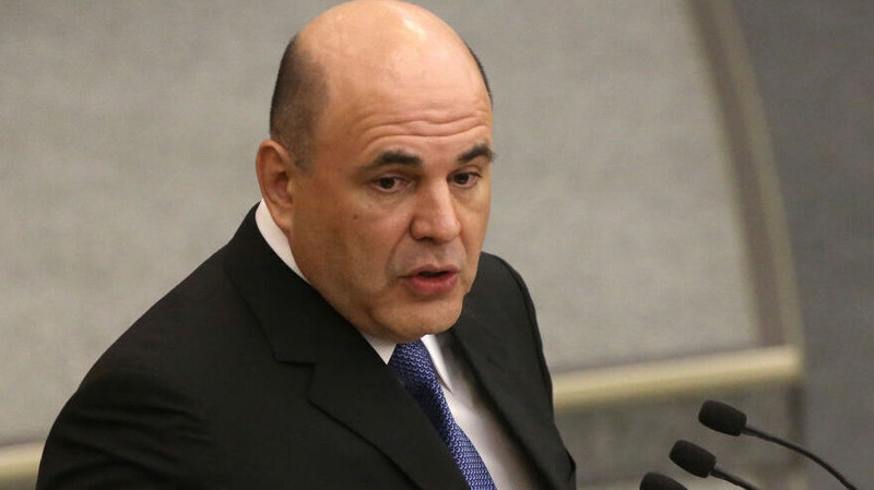 Mikhail Mishustin attends a meeting of the State Duma in Moscow