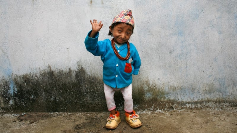 Khagendra Thapa Magar pictured when he was 15