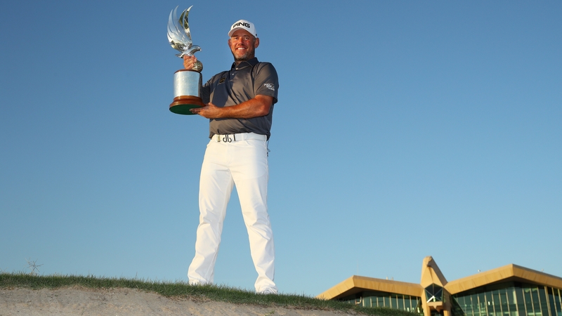Lee Westwood after his victory in last January's Abu Dhabi HSBC Golf Championship