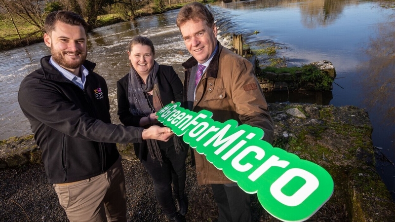Shane Faulkner of 3CEA Energy, Aileen McGrath of Kilkenny Local Enterprise Office, and Brian Fives, regional executive with Enterprise Ireland