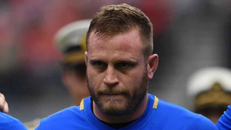 Luca Bigi in action for Italy in 2018