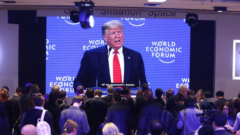 The US President is scheduled to have a lower profile day at Davos today