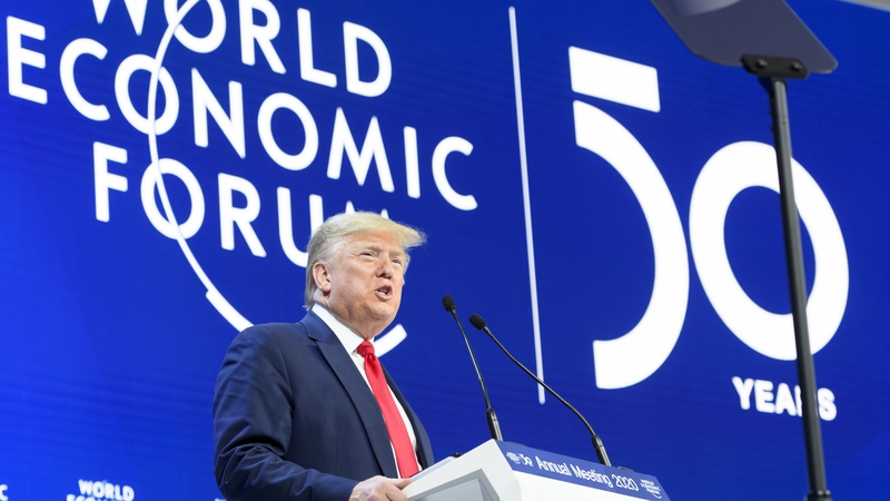 Donald Trump told Davos the US is winning like never before