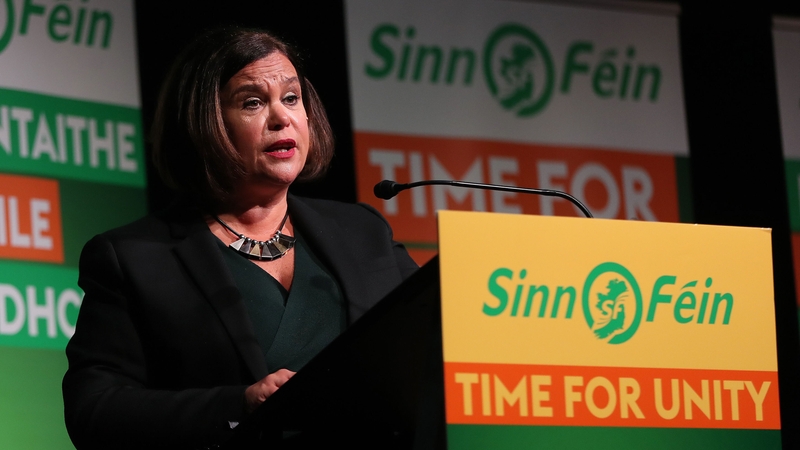 Mary Lou McDonald was speaking at the party's candidate launch