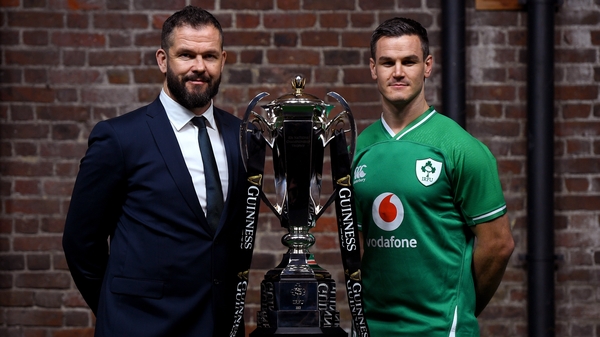 Andy Farrell and Johnny Sexton at the launch