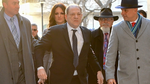 Harvey Weinstein arriving at Manhattan Criminal Court