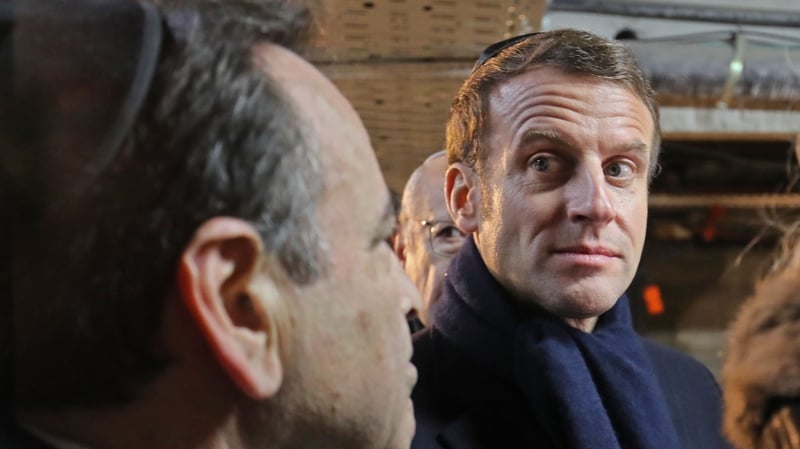 French President Emmanuel Macron in Jerusalem