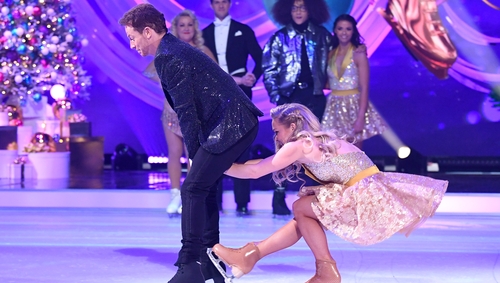 Joe Swash with injured partner Alexandra Schauman