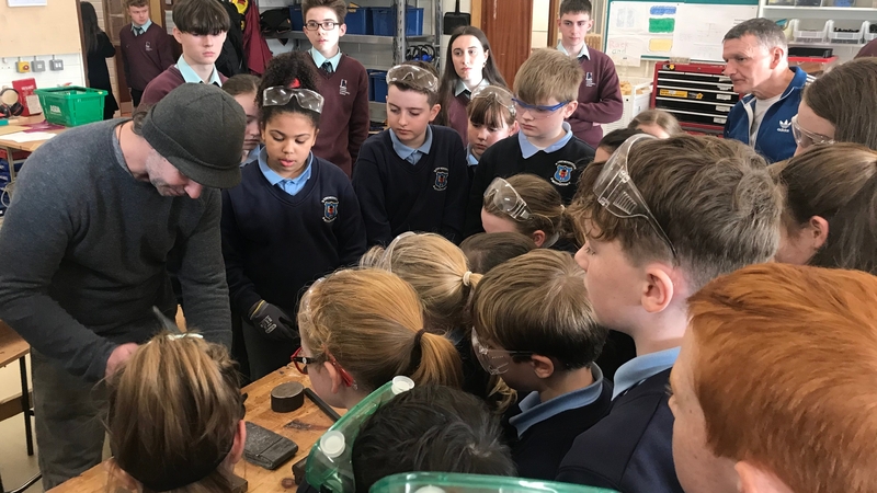 300 individual copper leaves are being crafted for the wellness tree