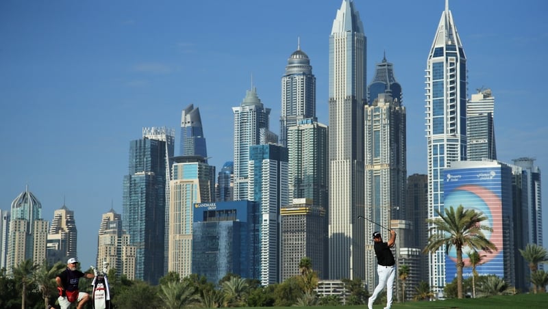 Shane Lowry hit four birdies in his second round in Dubai