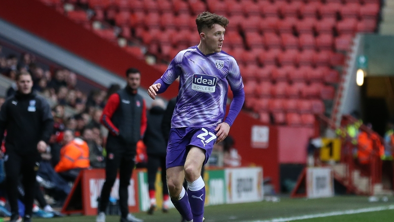 Dara O'Shea in action during the FA Cup match between West Brom and Charlton