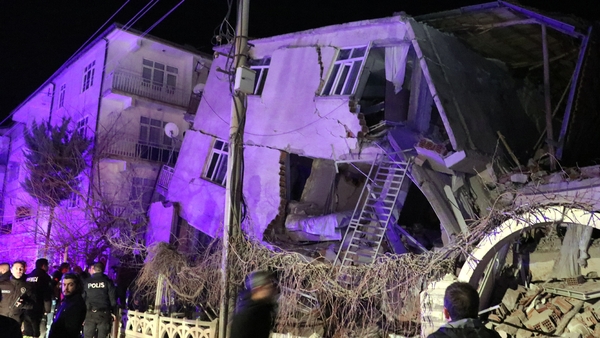 The earthquake's epicentre was in Elazig province, about 550 km east of Ankara