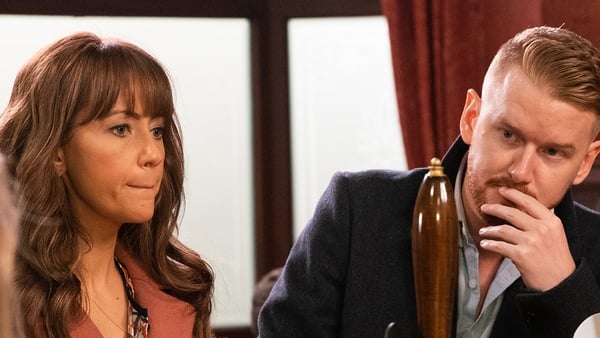 Samia Longchambon, with her soon-to-be on-screen husband Gary Windass
