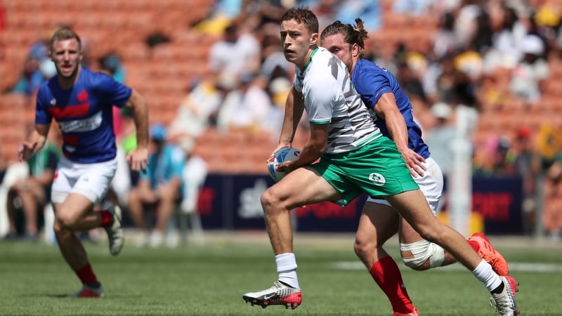 Hugo Lennox in action against France
