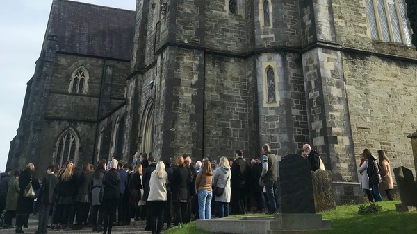 Funeral service for Cameron Blair is taking place at St Peter's Church in Bandon
