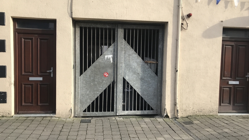 Main Street in Cavan town was closed to traffic as fire crews tackled the blaze