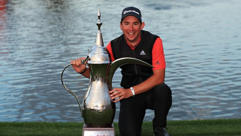 Lucas Herbert with the trophy
