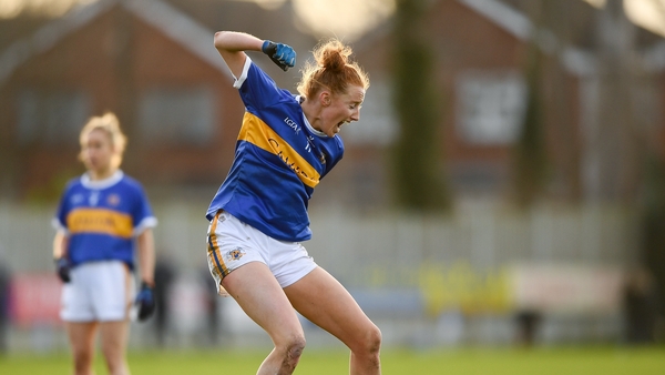 Aishling Moloney celebrates after scoring the late equalising point
