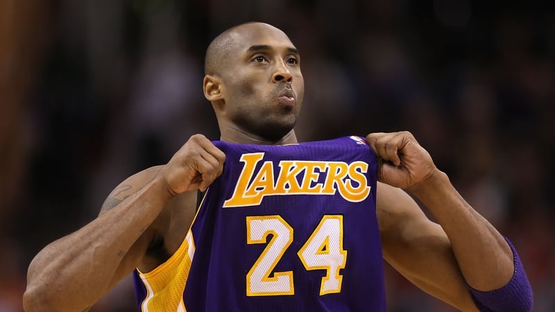 Kobe Bryant won five NBA titles during a glittering basketball career