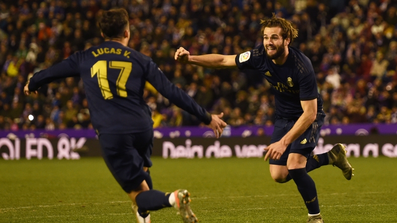 Nacho celebrates his goal