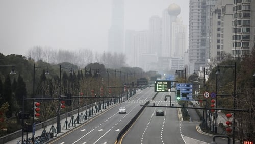 Empty roads in Wuhan, China at the start of the Covid-19 pandemic in January 2020