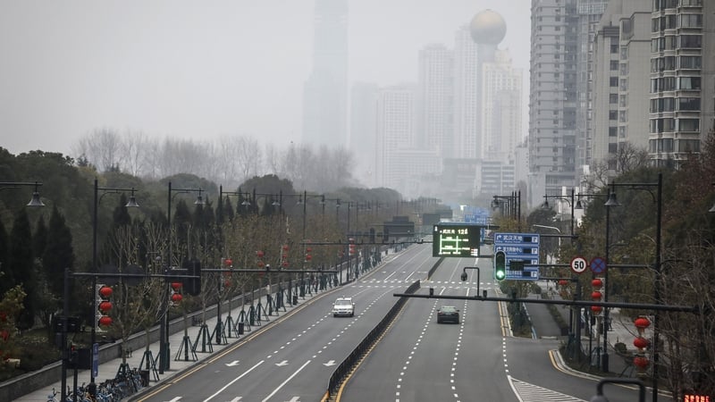 Empty roads in Wuhan, China at the start of the Covid-19 pandemic in January 2020