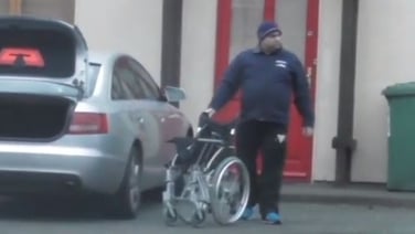 Footage shows Constantin Iosca walking without assistance after claiming he suffered serious injuries