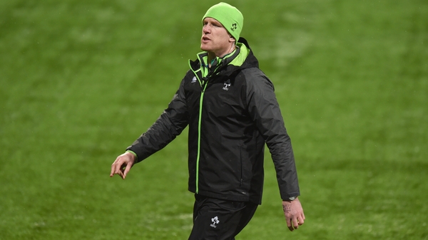 Paul O'Connell during his time as assistant coach with the Ireland U20s during the 2018 Six Nations