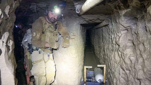 The tunnel under the US-Mexico border was big enough to walk through