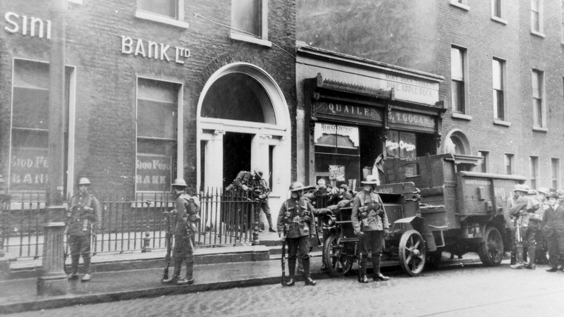 The 1919 British raid on Sinn Féin headquarters in Harcourt Street, Dublin. This image is reproduced with the kind permission of The National Museum of Ireland.