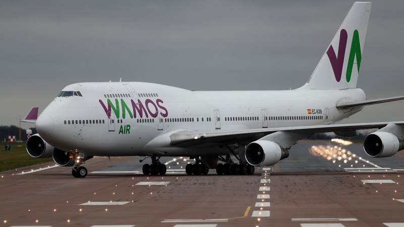 The chartered plane arrived at RAF Brize Norton this afternoon