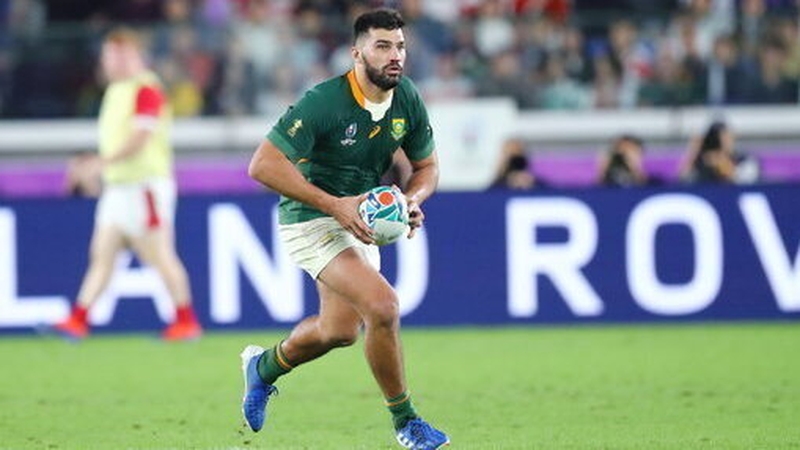 Damian De Allende played a leading role in South Africa's winning campaign in Japan, starting six of his seven appearances