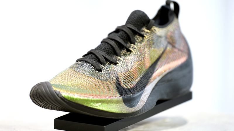 The Nike Zoom Vaporfly Elite Flyprint running shoe