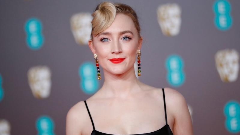 Saoirse Ronan on the red carpet at the BAFTA awards last weekend. Photo: Tolga Akmen/AFP via Getty Images