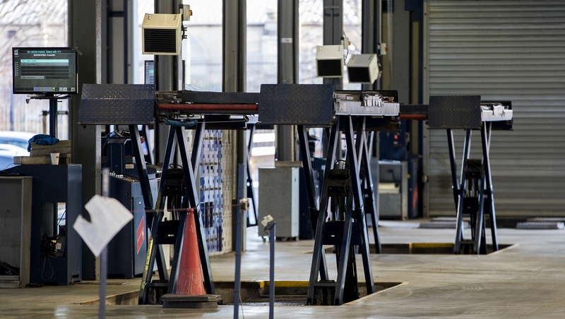 Testing at MOT test centres were suspended following concerns over lift equipment