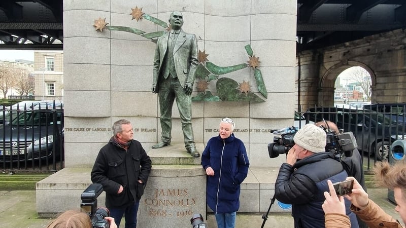 People Before Profit said the location of its launch at the James Connolly Memorial Statue was chosen because 'the renowned socialist stood for the rights and advancement of working people"