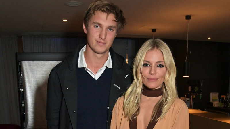 Lucas Zwirner and Sienna Miller