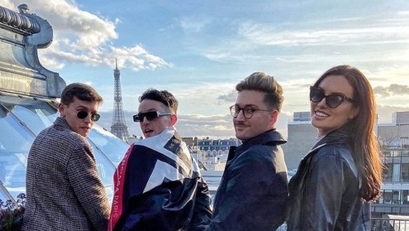 Rob Kenny attended PFW Men's this season with best pals Stefan Langan, James Kavanagh and Holly Carpenter.