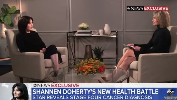 Shannen Doherty - "I want people to know from me; I just didn't want them to know yet" Screengrab: ABC News
