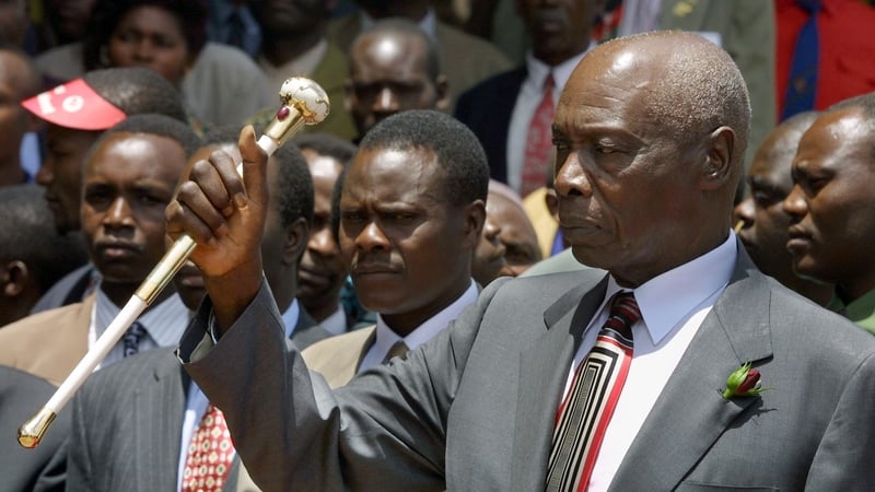 Daniel Arap Moi pictured in 2002