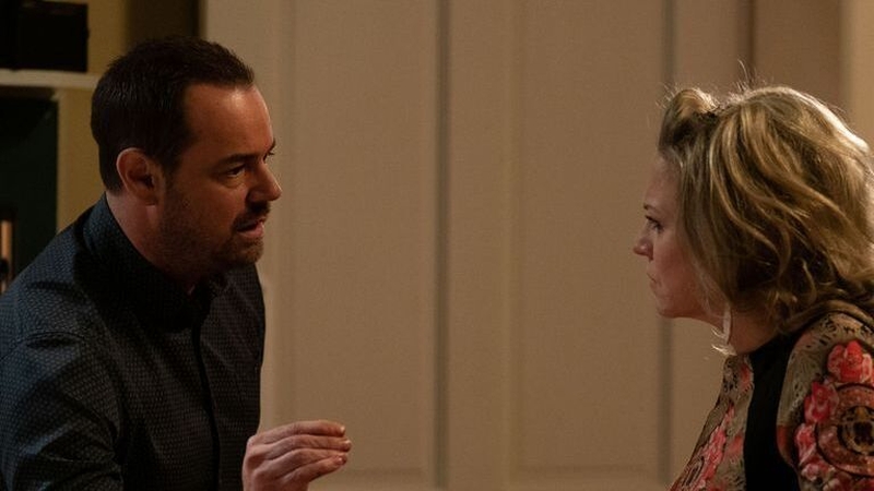 Linda confronts Mick in Eastenders