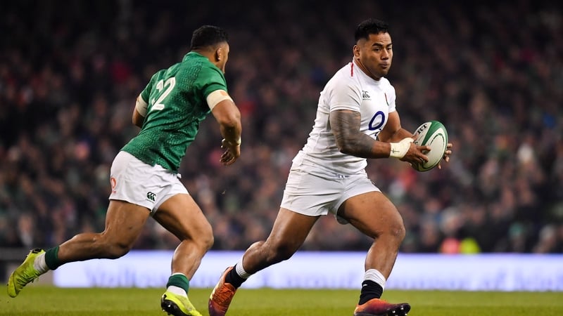 Manu Tuilagi in action against Ireland