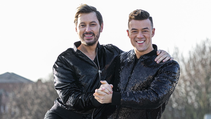 Brian Dowling and Kai Widdrington will be dancing the Quickstep to Take That's Out of Our Heads Photo: Kyran O'Brien